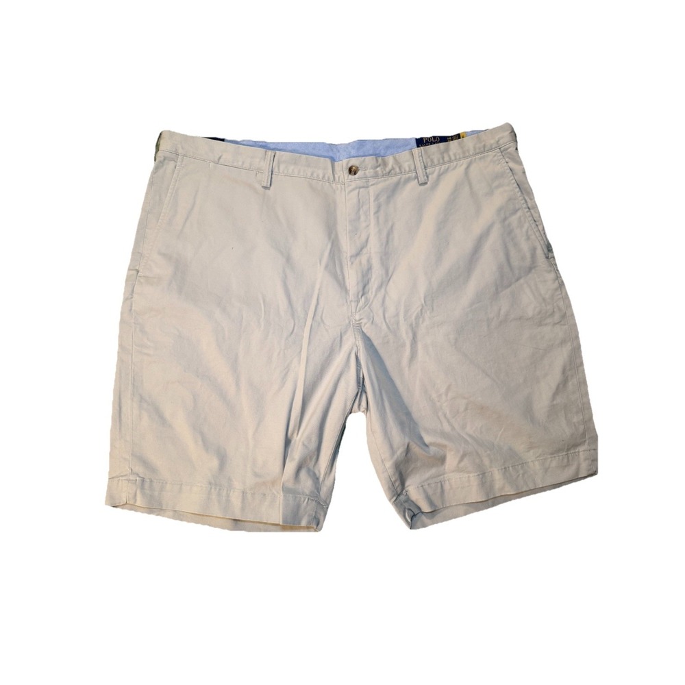 NWT Polo Ralph Lauren Men's Chino Shorts, Size44B, Sand Khaki, Flat Front